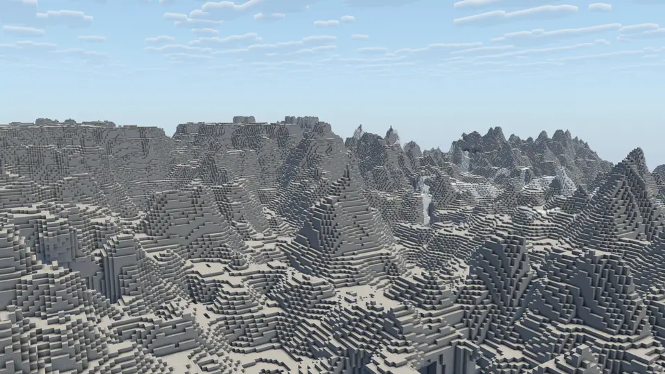 Screenshot seedu Nekonečné kamenné hory Stony Peaks v obklopení džunglí