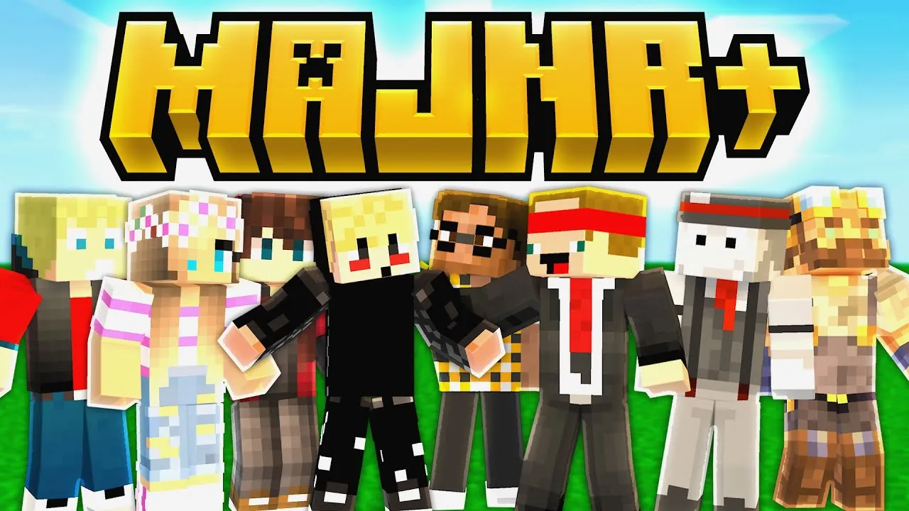 Fotka s Majnr+ youtuberi