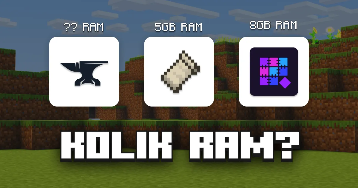 Kolik RAM potřebuje můj modovaný Minecraft server