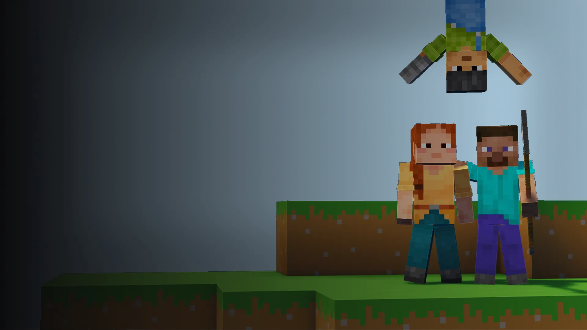 Horská krajina v Minecraftu