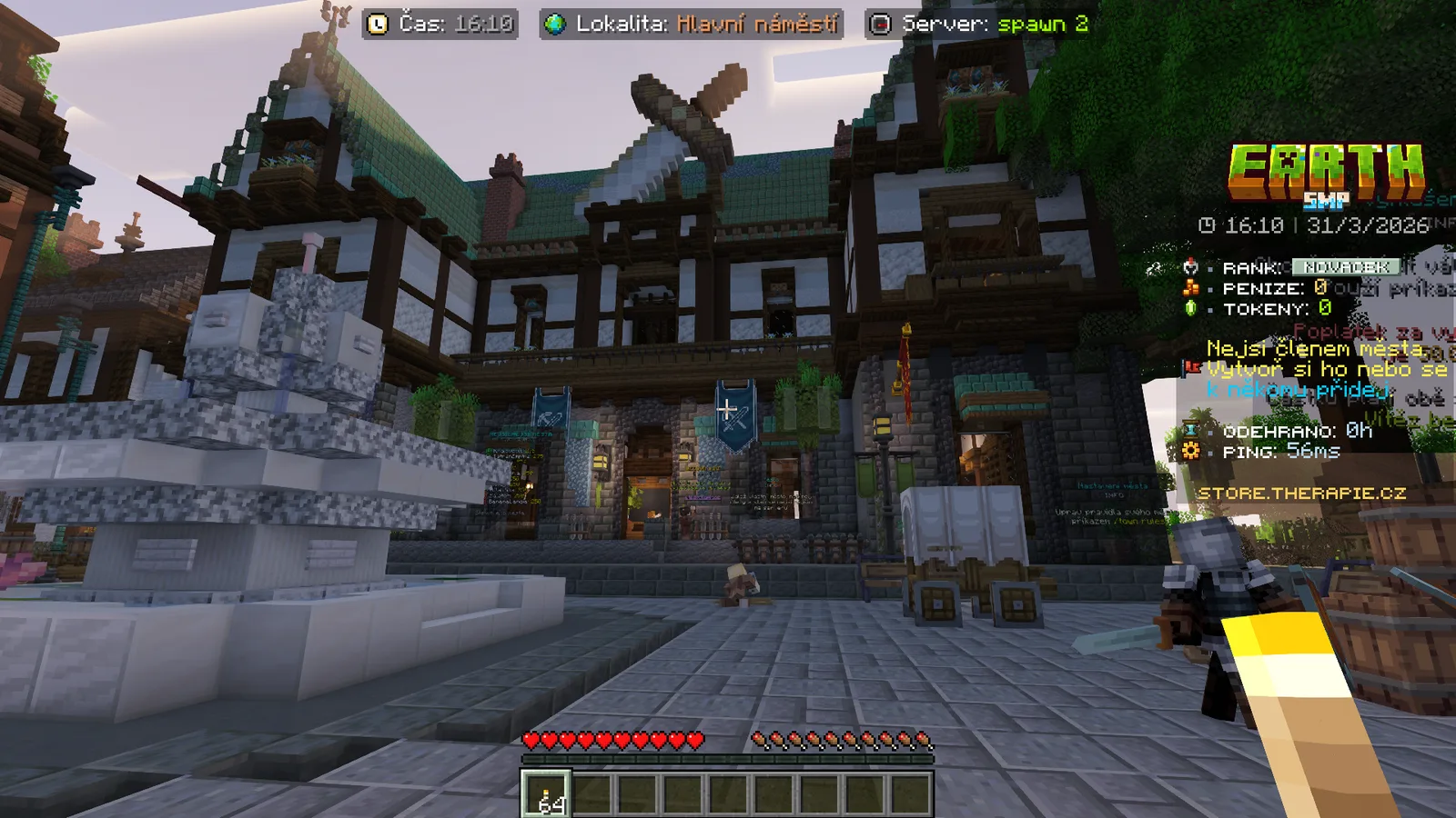 Survival Earth na serveri Therapie