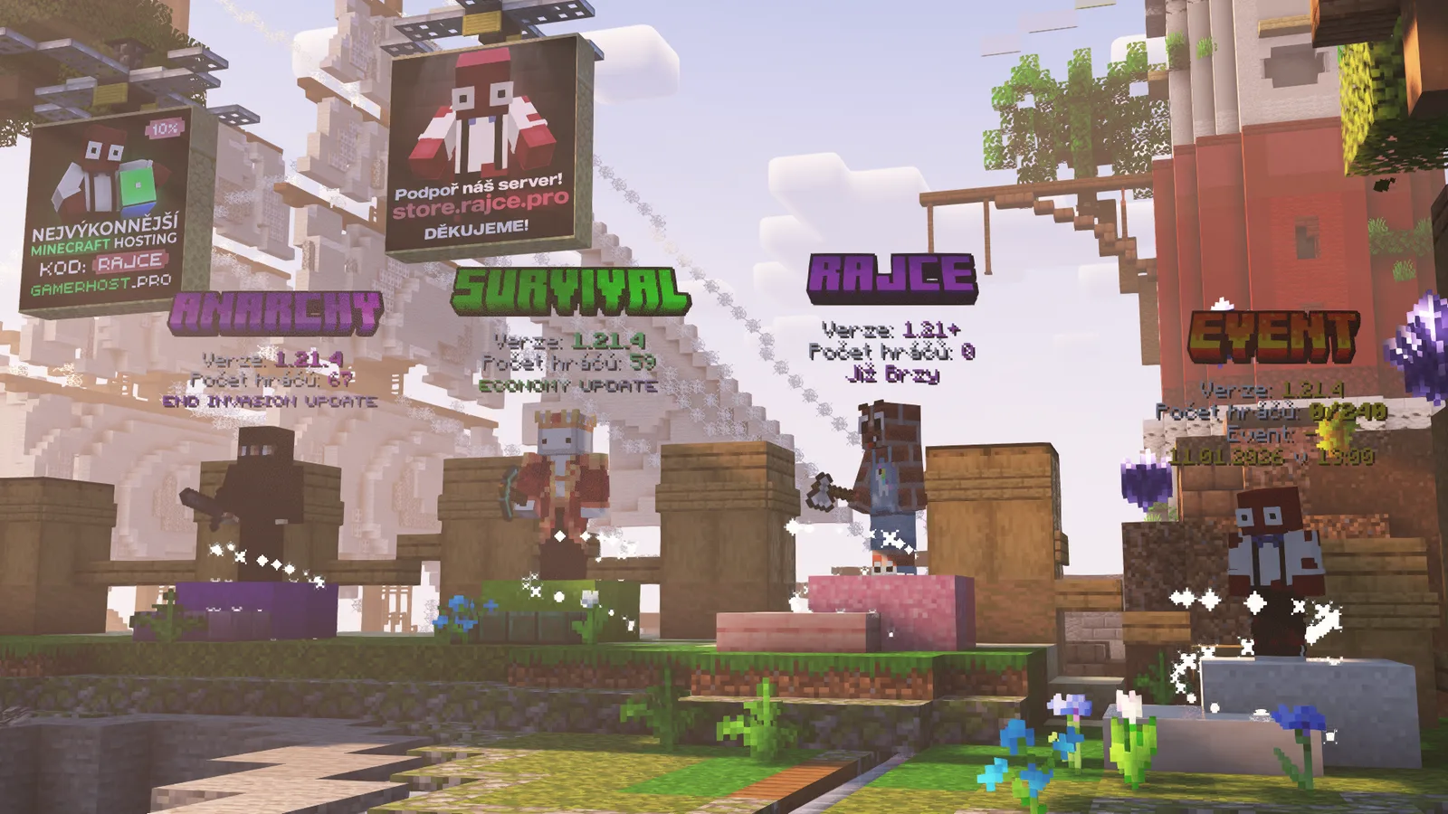 Lobby serveru Rajce.pro