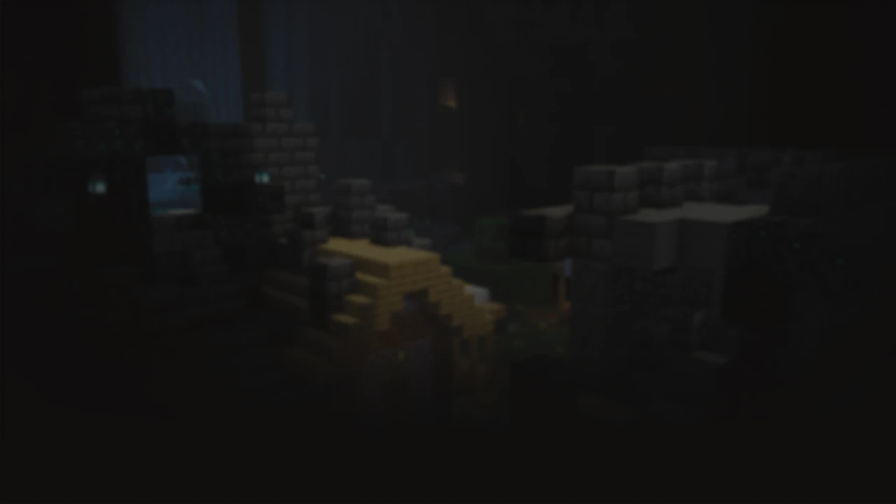 Horská krajina v Minecraftu